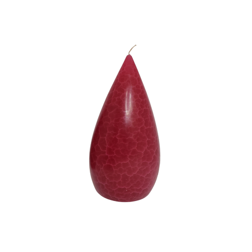 Barrick Design Candle Stout Crackle Pink Shades 8 inches