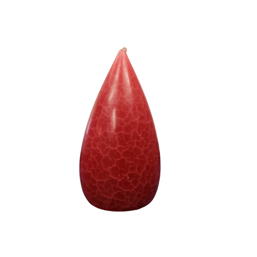 Barrick Design Candle Stout Crackle Red Shades  7 inches