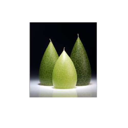Barrick Design Candle Stout Crackle Green Shades Barrick Design Candle Stout Crackle Green Shades