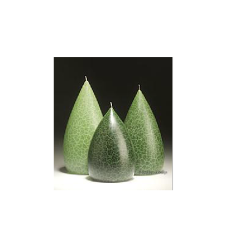 Barrick Design Candle Stout Crackle Green Shades Barrick Design Candle Stout Crackle Green Shades