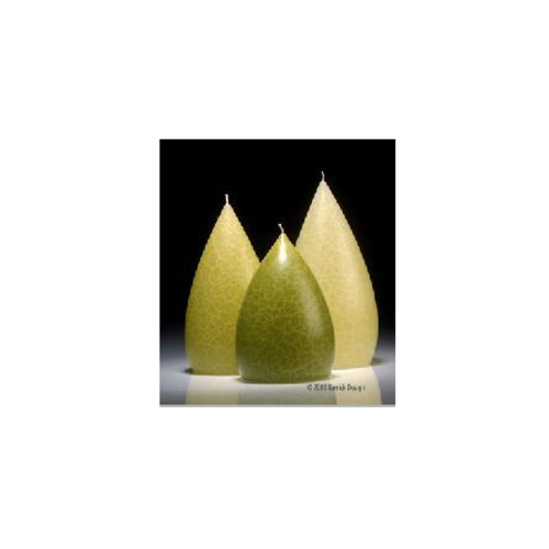 Barrick Design Candle Stout Crackle Green Shades Barrick Design Candle Stout Crackle Green Shades