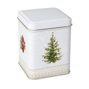 Tin Classic Christmas Tree Gold Tin Classic Christmas Tree Gold