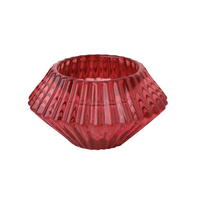 Tealight and Taper Holder Red Diamond