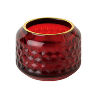 Tealight Holder Glass Red