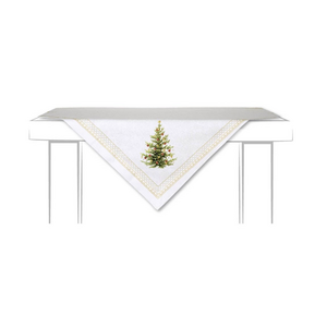 IHR Tablecloth Christmas Tree Gold Square 39.5" IHR Tablecloth Christmas Tree Gold Square 39.5"
