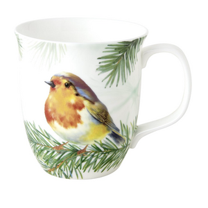 IHR Mug Bone China Charming Robin IHR Mug Bone China Charming Robin