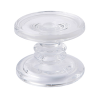 Candle Holder Clear Glass 3.5 Inch