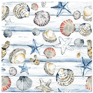 Paper+Design Napkin Cocktail Paper Beach Shells