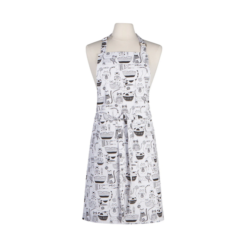 Now Designs Apron with Prints Purr Party Now Designs Apron with Prints Purr Party