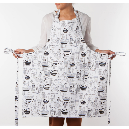 Now Designs Apron with Prints Purr Party