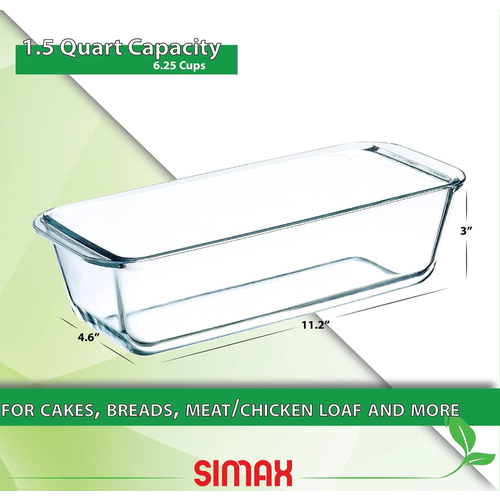 Simax Loaf Dish Glass 1.5L