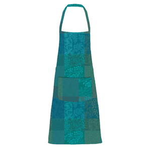 Garnier Thiebaut Apron Mille Rameaux Emerald Coated Cotton Garnier Thiebaut