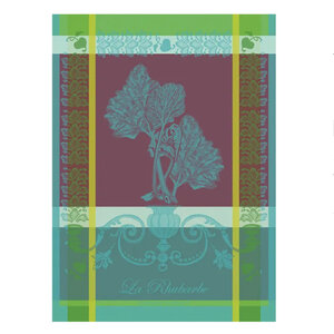 Garnier Thiebaut Garnier Thiebaut Tea Towel La Rhubarbe Turquoise