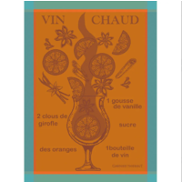 Garnier Thiebaut Tea Towel Vin Chaud Mandarine