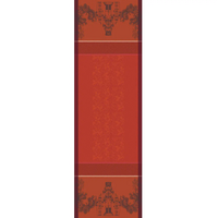 Garnier Thiebaut Table Runner Green Sweet Casses Noisettes Rouge Festif 69 x 21 Inch