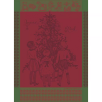 Garnier Thiebaut Tea Towel Noel D'Enfance Houx