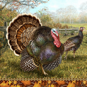 TWILIGHT Napkin Lunch Paper Turkey