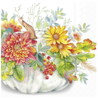 Napkin Cocktail Paper Cucurbita White