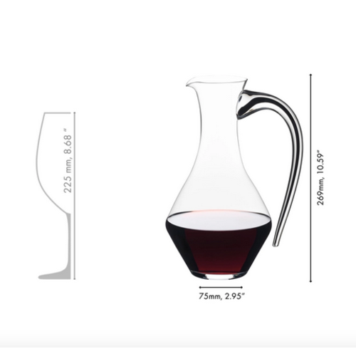 Riedel Decanter Fatto A Mano Cabernet Magnum Black