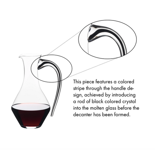 Riedel Decanter Fatto A Mano Cabernet Magnum Black