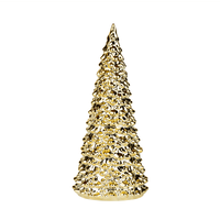 Ceramic Gold Fir Tree 9 Inch