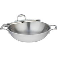 Meyer SuperSteel Tri-Ply Wok With Lid