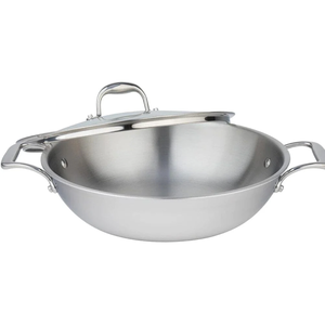 Meyer Meyer SuperSteel Tri-Ply Wok With Lid