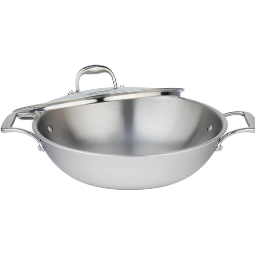 Meyer Meyer SuperSteel Tri-Ply Wok With Lid Meyer Meyer SuperSteel Tri-Ply Wok With Lid