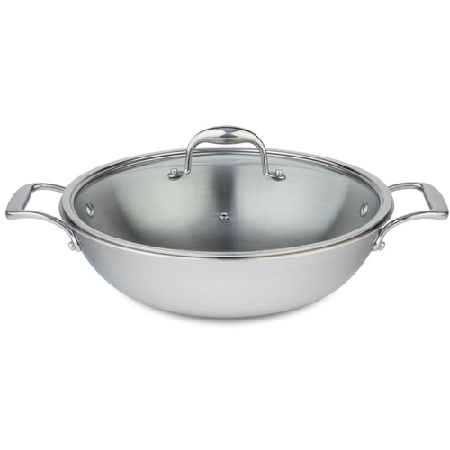 Meyer Meyer SuperSteel Tri-Ply Wok With Lid