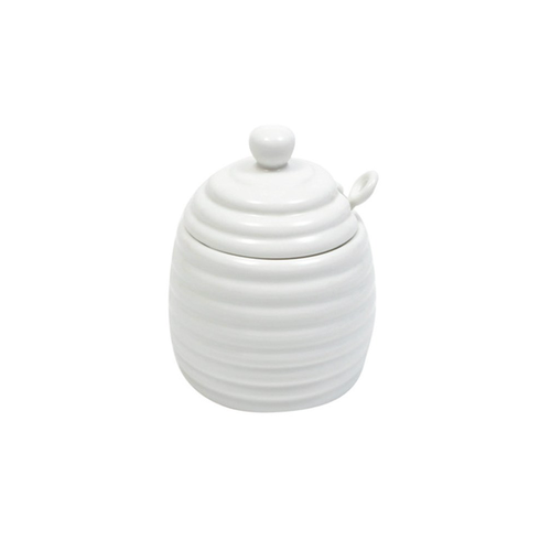 Maxwell And Williams Honey Pot With Dipper White MW Maxwell And Williams Honey Pot With Dipper White MW