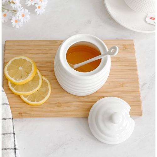 Maxwell And Williams Honey Pot With Dipper White MW