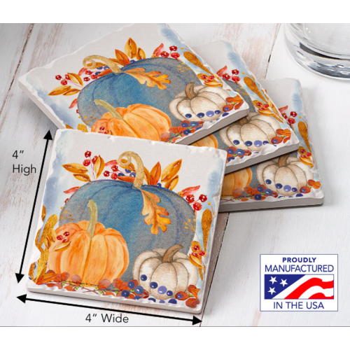CounterArt Coaster Absorbent Denim Harvest Set of 4