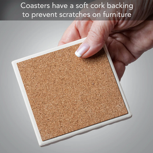 CounterArt Coaster Absorbent Denim Harvest Set of 4