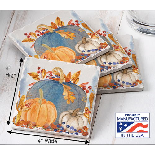 CounterArt Coaster Absorbent Denim Harvest Set of 4
