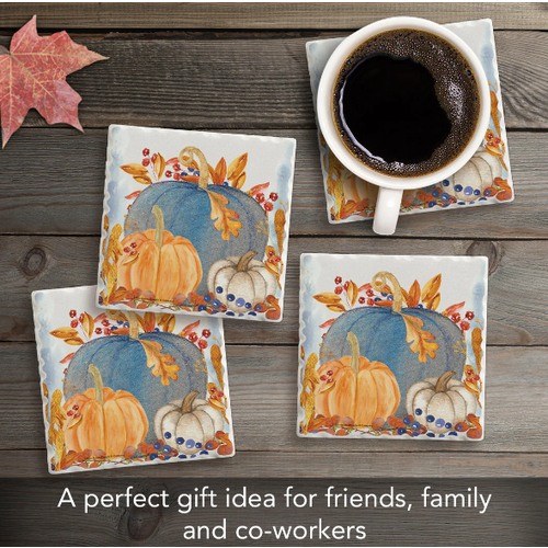 CounterArt Coaster Absorbent Denim Harvest Set of 4