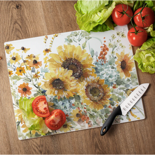 CounterArt Glass Counter Saver Sunflowers Forever Large