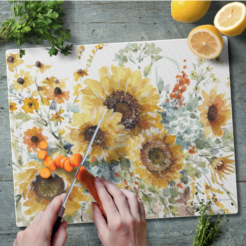CounterArt Glass Counter Saver Sunflowers Forever Large