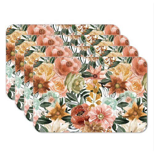 CounterArt Placemat Reversible Floral Chic