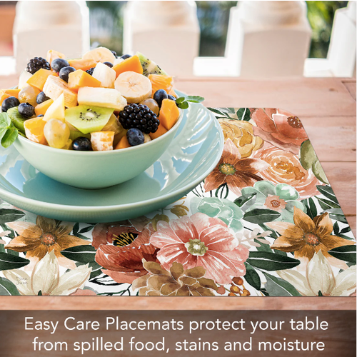 CounterArt Placemat Reversible Floral Chic