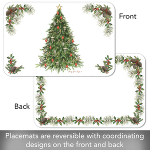 CounterArt Placemat Reversible O Christmas Tree