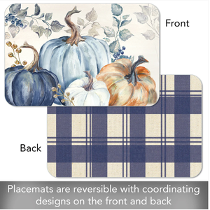 CounterArt Placemat Reversible Pumpkin Blues
