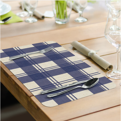CounterArt Placemat Reversible Pumpkin Blues