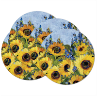 Placemat Reversible Round Sunflower Gallery