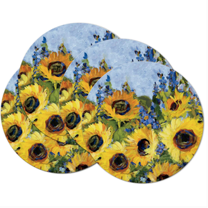 CounterArt Placemat Reversible Round Sunflower Gallery