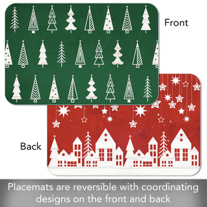 CounterArt Placemat Reversible Scandi Christmas