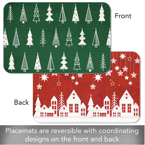 CounterArt Placemat Reversible Scandi Christmas