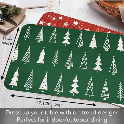 CounterArt Placemat Reversible Scandi Christmas CounterArt Placemat Reversible Scandi Christmas