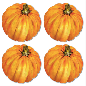 CounterArt Placemat Reversible Shaped Pumpkin