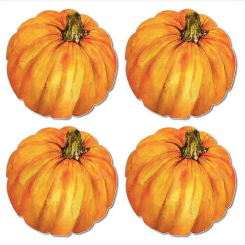 CounterArt Placemat Reversible Shaped Pumpkin