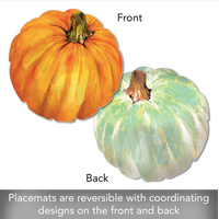 Placemat Reversible Shaped Pumpkin